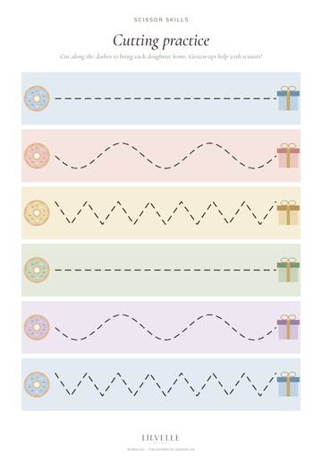 Preview of Cutting practice strips