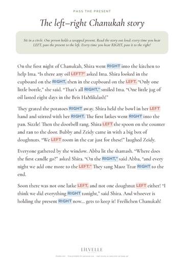 Preview of Left–right pass-the-present story