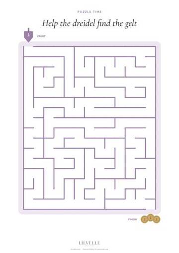 Preview of Chanukah maze