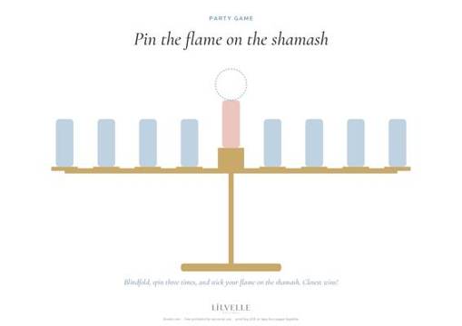 Preview of Pin the flame on the shamash