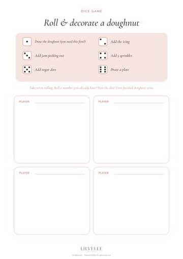 Preview of Roll & decorate a doughnut